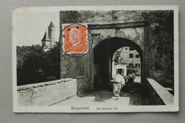 AK Dinkelsbühl / 1932 / Am Segringer Tor / Strassenansicht / Ochse